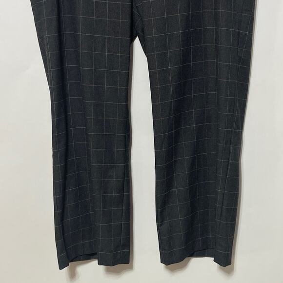 J. Jill Pants Women's 18 Petite Gray White Striped Knit Chino Straight Leg Pants - Picture 9 of 10